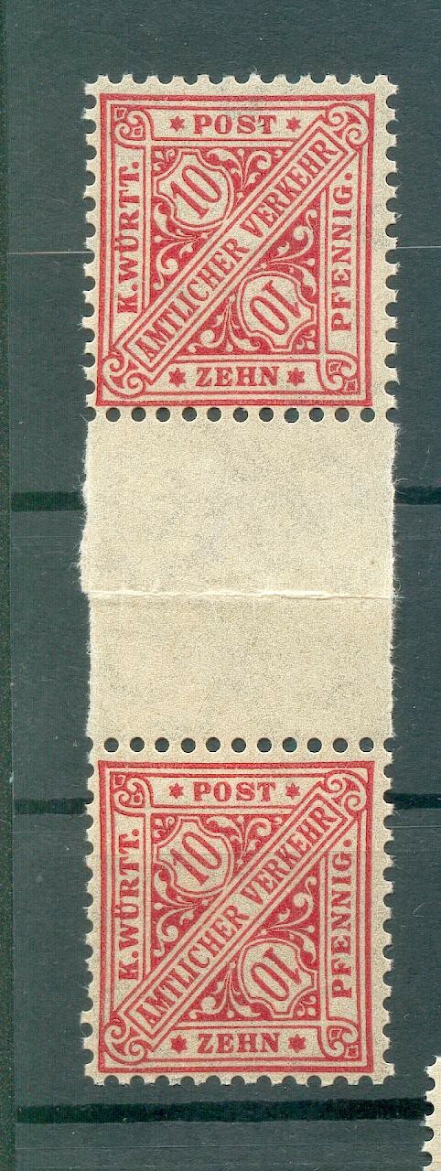 Württemberg 230ZS INTERIM** MNH UNUSED (72926)