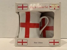 British Coffee Tea Mug Lesser & Pavey Leonardo Collection Fine China & Coaster