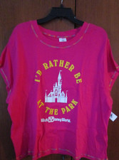 New Disney Parks Rather Be at Park WDW Tee 1X Cotton Chest 52 Length 23 in