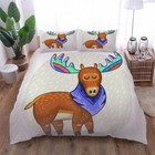 deer are listening 3D Print Duvet Quilt Doona Covers Pillow Case Bedding Sets