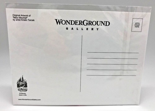 Disney Parks WonderGround Gallery Stitch Hawaii Maui Mischief 5x7 Inch Postcard - Picture 6 of 6