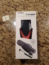 Comica CVM-V30-PRO Super-Cardioid Directional Shotgun Mic with 3.5mm Jack, Red