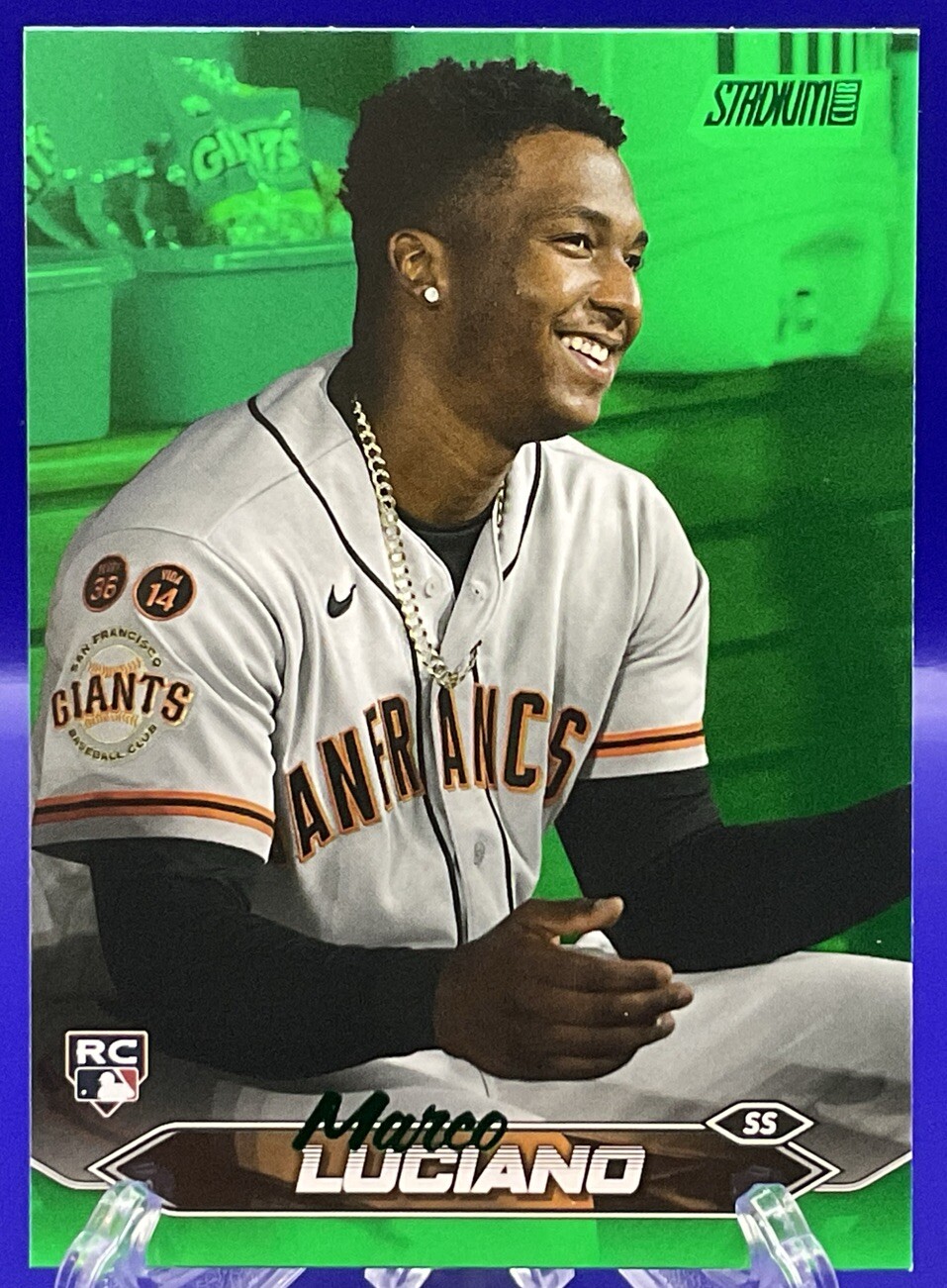 2024 Topps Stadium Club Marco Luciano GREEN FOIL PARALLEL 129/199 RC #224