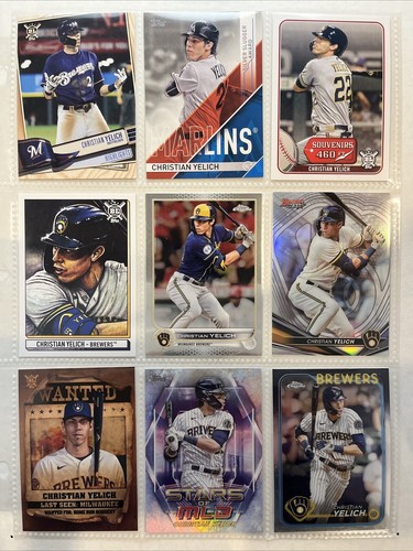 Christian Yelich 9 Card Lot