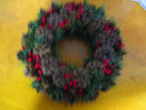 Christmas Wreath with Original Box, Excellent Condition, 1980's product! - Picture 2 of 8