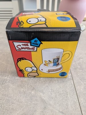 The Simpsons Homer Tasse & elektrischer Wärmer Set WESCO Box TV Tasse Heizung