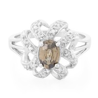 Cavill Damenring Zirkon 0,92Ct Oval Silber 925 Schmuck Zimtfarben