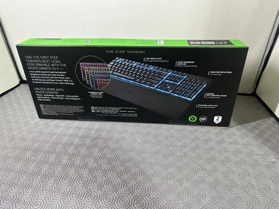 Razer Ornata V3 X RGB Gaming Keyboard UK English Membrane Switches  - Image 3 of 3