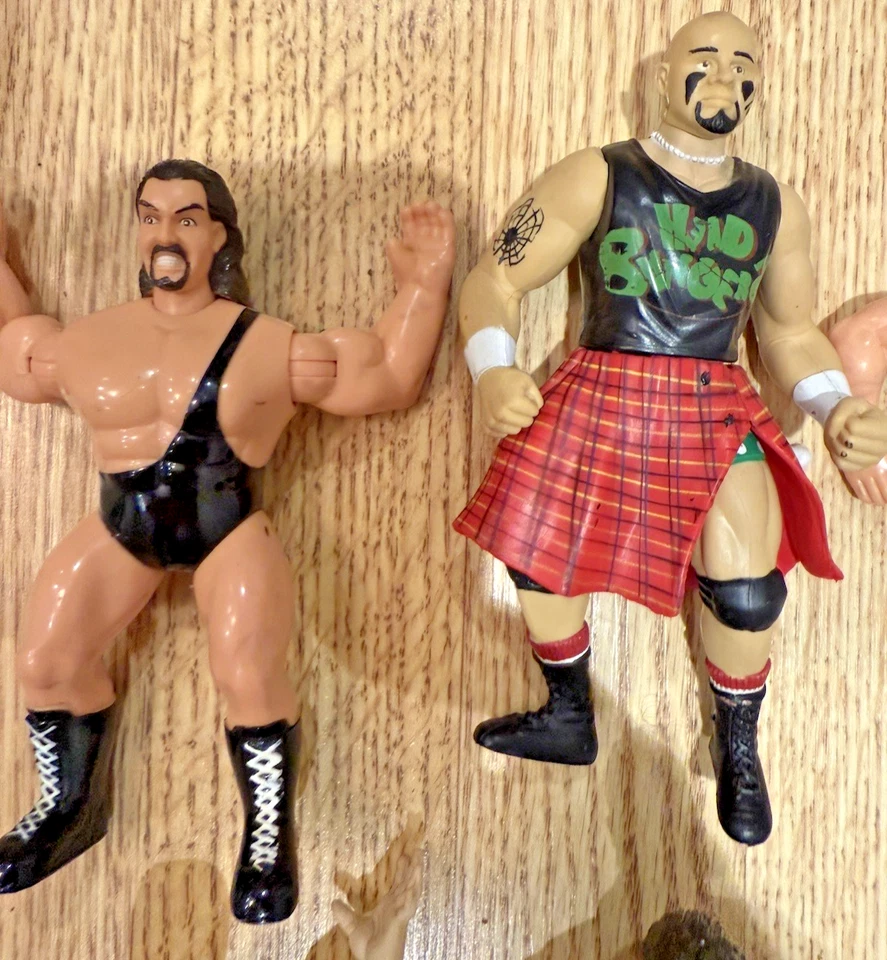 Lote de figuras de lucha libre WWF WWE WCW NWO Jakks ToyBiz OSFT de colección años 90-2000 Foto 2 de 4