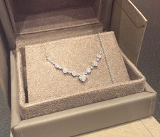 18K Weißgold Kette - 0,34ct SI Diamanten - Ungetragen