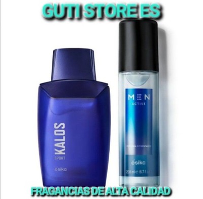 KALOS SPORT (HERBAL) & MEN ACTIVE (HERBAL) PARFUM SPRAY BY ESIKA NEW-SEALED BOX