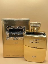 Rasasi Hawas Elixir EDP 100ml 3.38oz Eau de Parfum New Sealed Gold
