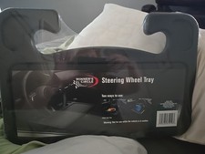 2 in 1 Car Steering Wheel Desk Steering Wheel Tray for Laptop Car Black