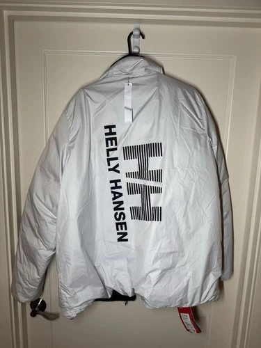 Helly Hansen Reversible Down Jacket Vintage White Black 2XL NWT