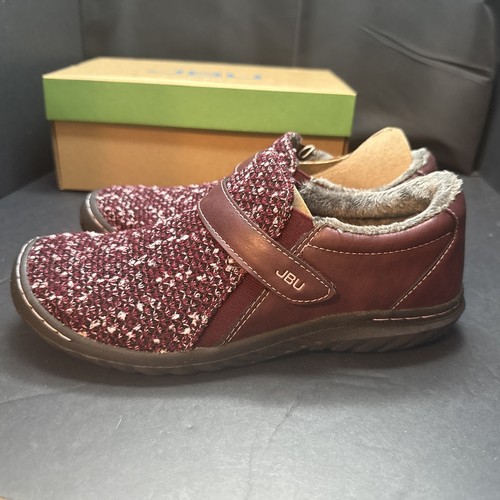 Zapato sin cordones tejido Henley para mujer JBU by Jambu vino - nuevo en caja 2019 - Imagen 2 de 14