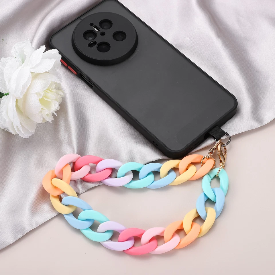 Phone Wrist Strap, 11" Acrylic Cellphone Chain with Tether Tab, Purple - Bild 4 von 4