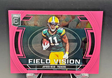 2025 Donruss Elite Football #10 Field Vision JAYDEN REED Pink Green Bay Packers