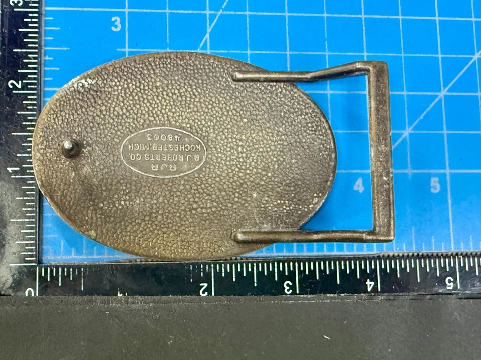 Chevrolet Chevy Coche Clásico Coleccionistas De Colección Hebilla de cinturón con licencia RJ Roberts Co. Foto 4 de 4