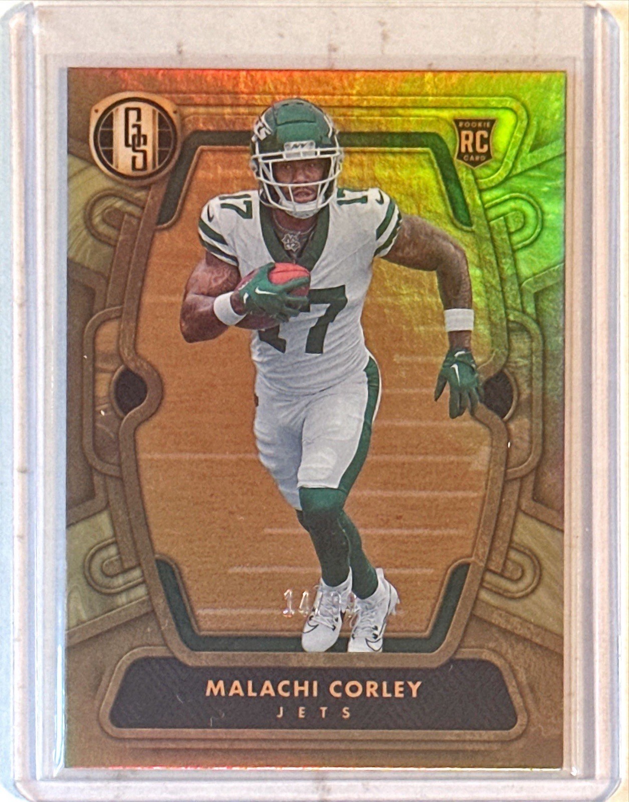 Malachi Corley 2024 Panini Gold Standard Rookie RC #143 14/99 New York Jets