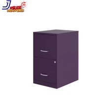 18 In. D 2-Drawer Metal Letter Width 14.25 In. W Vertical File Cabinet, Midnight