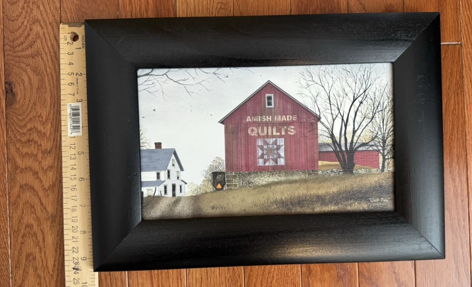 Billy Jacobs Quilt Barn Farmhouse Primative Rustic-Framed 9.5" x 13.5" - Image 3 of 4