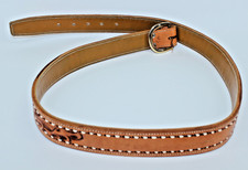 Hand Tooled Leather Belt - Size 42 - Blank Name Space to Personalize