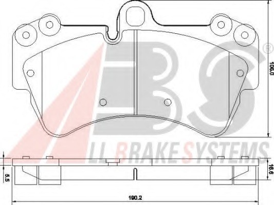 Fits A.B.S. 37391 Brake Pad Set, disc brake  ⭐UK Stock⭐