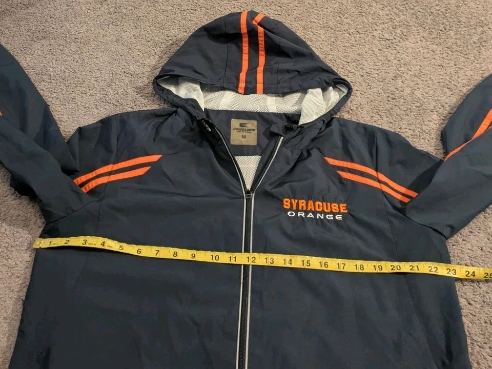 Colosseum Syracuse Orange Full Zip Windbreaker Jacket Men's Medium - Image 4 of 4
