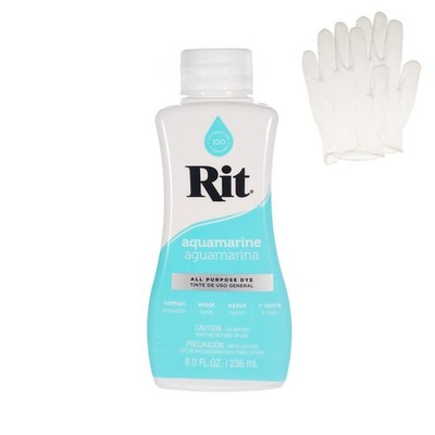 Rit Liquid Fabric Dye 8 oz Aquamarine Color Fabric Dye Liquid 8 oz Bottle