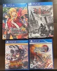 The Legend of Heroes: Trails of Cold Steel I-IV lot for PS4 - SEALED, BRAND NEW