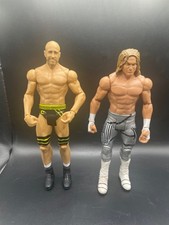2  figure wwe figure lot Ceasero and dolph ziggler figures have wear loose