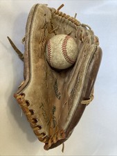Baseball Glove & Ball Leather Top Grain Cowhide World Series T-206 10