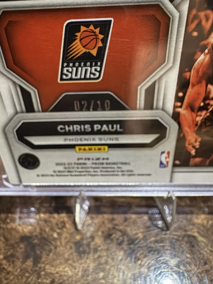 2022-23 Panini Prizm - Autógrafos Fast Break Chris Paul #FB-CPS Gold Prizm 2/10 Foto 3 de 3
