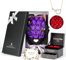 Rose Bouquet Rosas Eternas Preserved Rose Bouquet 18 Flower Bouquet with Beautif