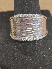 925 Wide Dome Ring Size 9