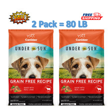 80 LB/ 2 PCS - Canidae® Under the Sun Adult Dry Dog Food - Grain Free, Lamb 1.35 per pound