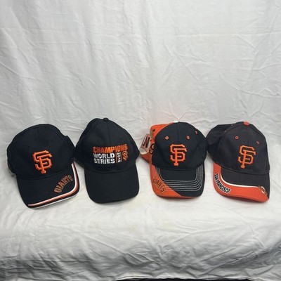 Four San Francisco Giants Hats Fan Favorite One Size Strap Back