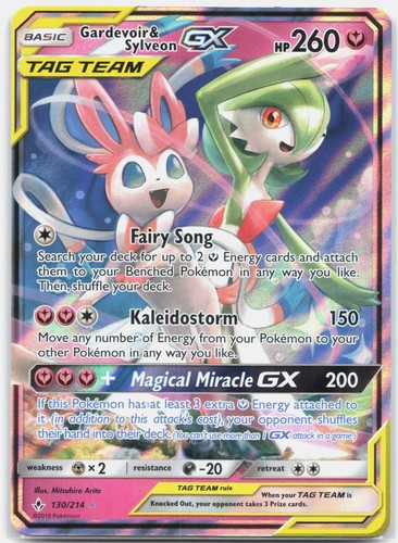 Gardevoir & Sylveon GX 130/214 Sun & Moon Unbroken Bonds