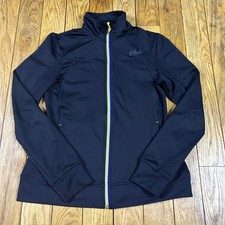 FILA SPORT Jacket Black Zip Up Track Jacket Athletic Size S