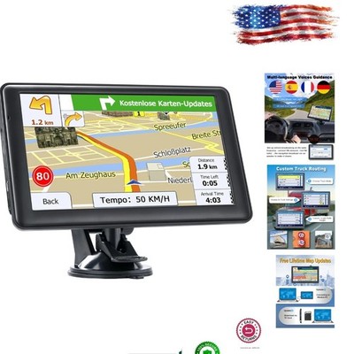 7 Inch Touchscreen GPS Navigator for Truck & Car with Free Map Updates & Routing