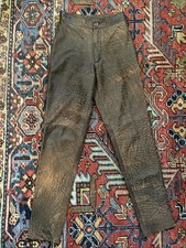 Vintage 80s Michael Hoban North Beach Leather Sz 3/4 XS Brown Buttery Soft Pants