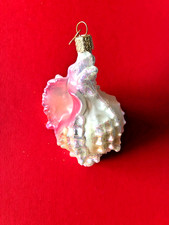 Old World Christmas OWC Glass Blown Ornament, Mexican Shell