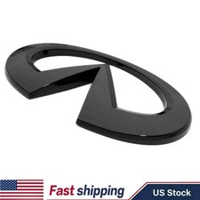 14-22 For Infiniti Q50 Rear Luggage Lid Nameplate Emblem Badge Gloss Black Logo