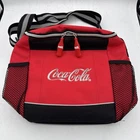 Vtg Drink Coca Cola In Bottles Soft Sided Vinyl Cooler Bag With Charms
