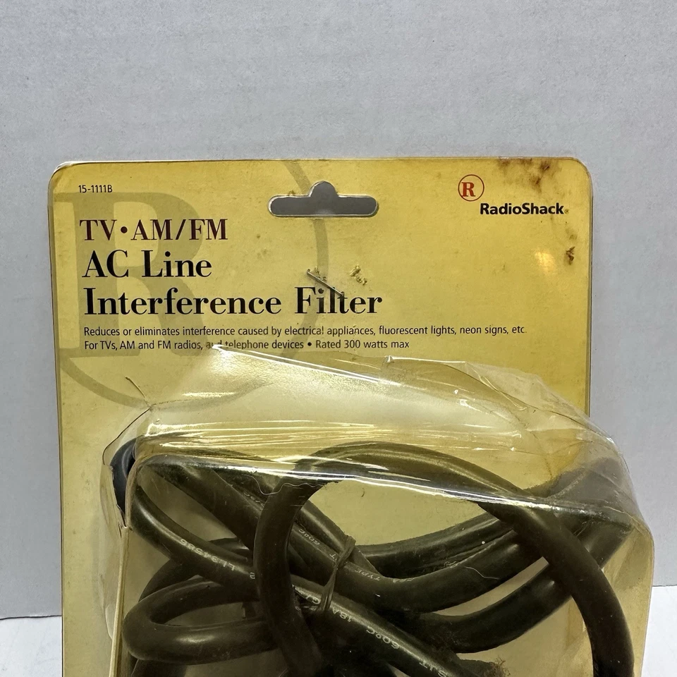 Radio Shack RadioShack  AC Line Interference Filter 15 1111B 117V 300W NOS - Image 2 of 4