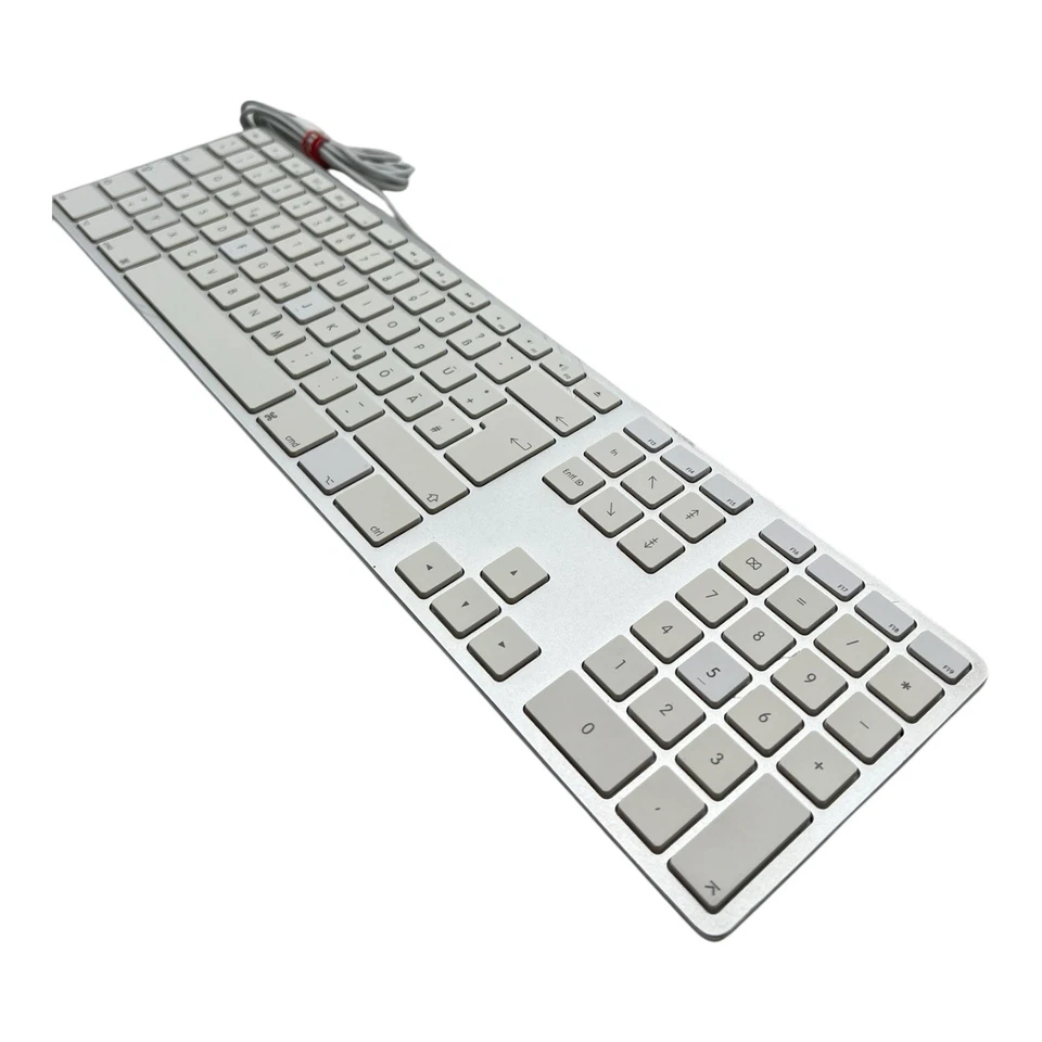 Matias USB-Tastatur Aluminium Keyboard für MAC | FK318S-DE | QWERTZ | Weiß - Bild 2 von 4