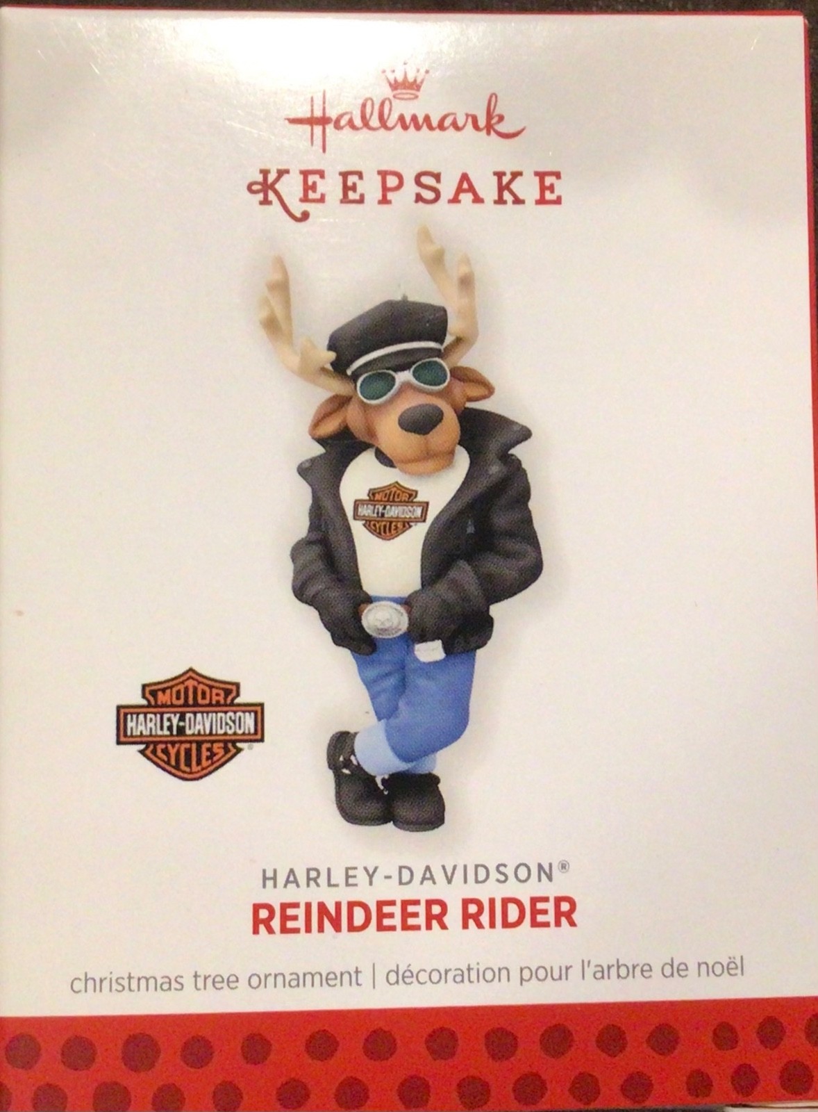 hallmark keepsake ornament: Harley Davidson Reindeer Rider 2013 New In Box