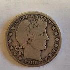 1908 O Barber Half Dollar 90% Silver
