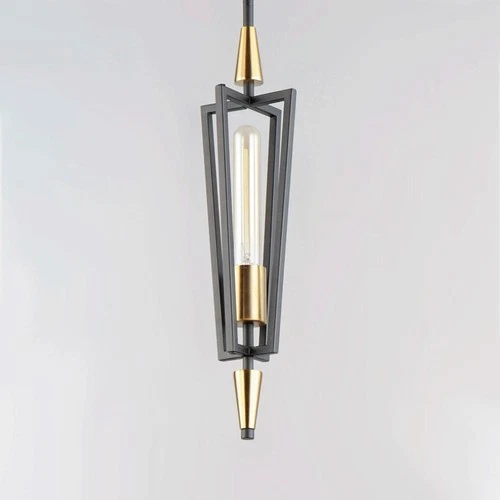 Maxim Lighting 11653BKSBR Wings Pendant Black/Satin Brass - Picture 2 of 5