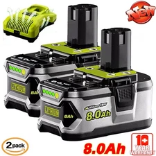 For RYOBI P108 18V One Plus Lithium Battery High Capacity Battery OR Charger NEW